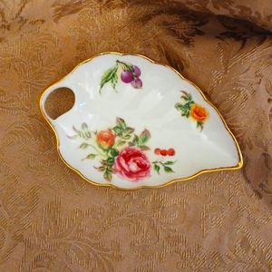Royal Albert Harvest Rose small leaf- shaped dish